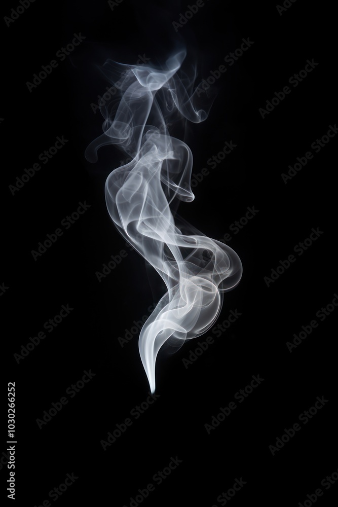 Soft smoke raising black white black background. Soft smoke raising black white black background.