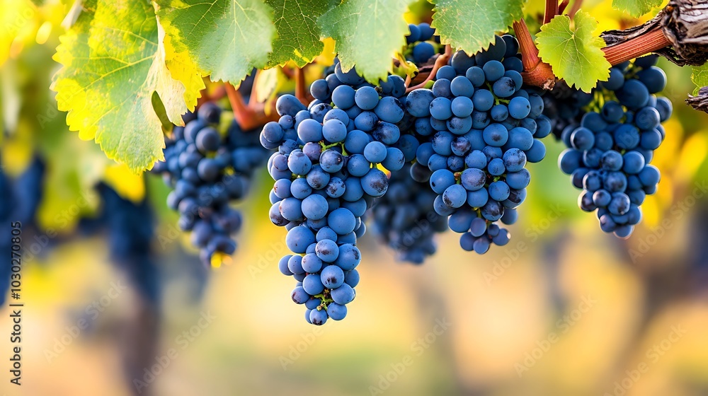Fototapeta premium bunch of grapes, Generative AI
