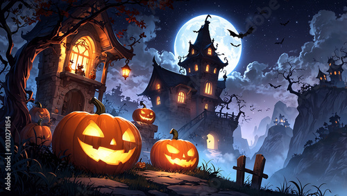 a large haunted house
