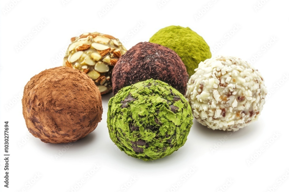 Obraz premium Chocolates truffles dessert sweets.