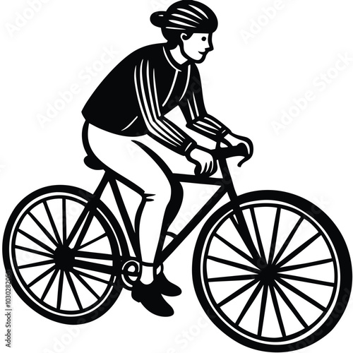 Biking Adventures Vector Art.