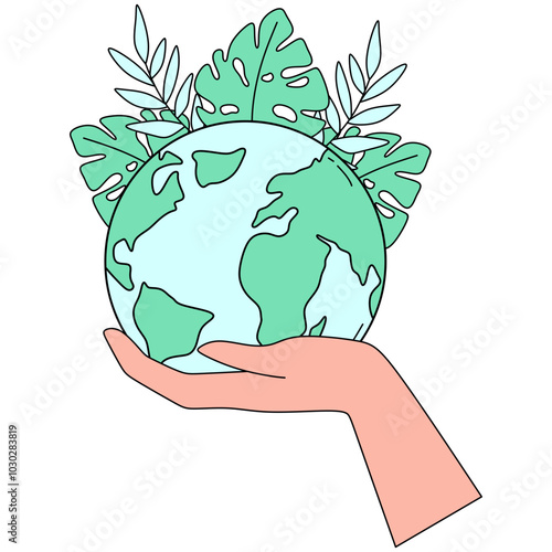 Hand Drawn Earth Day