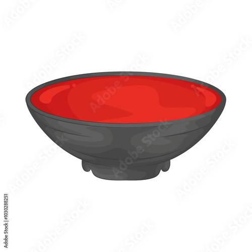 Illustration of Japanese bowl 