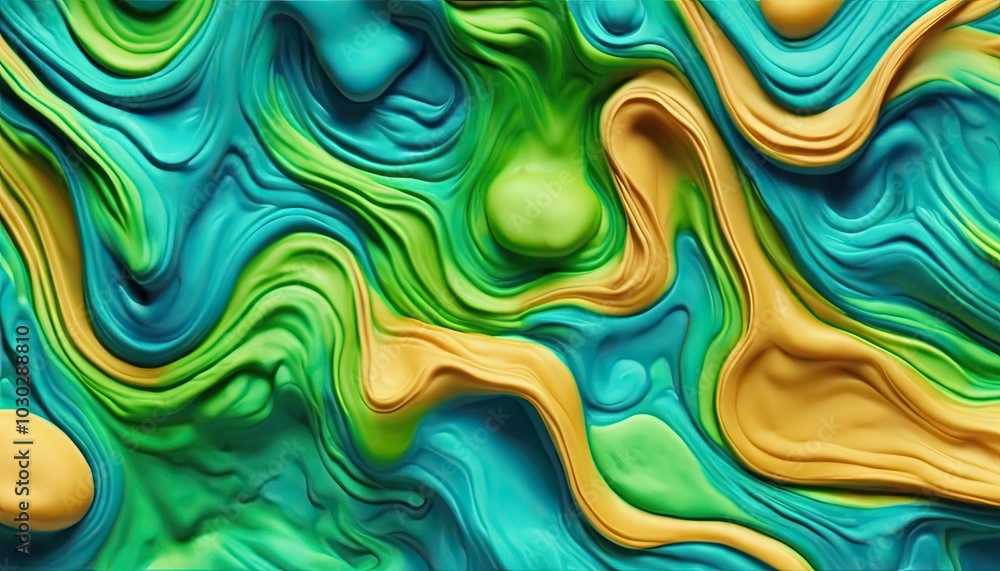 Fototapeta premium Abstract Aquatic Oasis