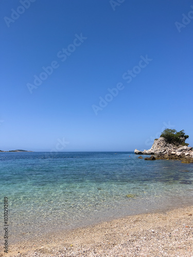 beach with sky and sea