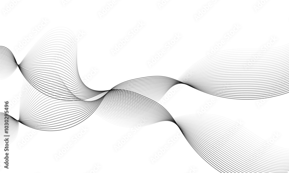 Abstract gradient grey wavy flowing dynamic smooth curve lines background. Digital future technology concept, presentation, web design, cover, web, texture, technology, science, data, music, magazine. Abstract gradient grey wavy flowing dynamic smooth curve lines background. Digital future technology concept, presentation, web design, cover, web, texture, technology, science, data, music, magazine.