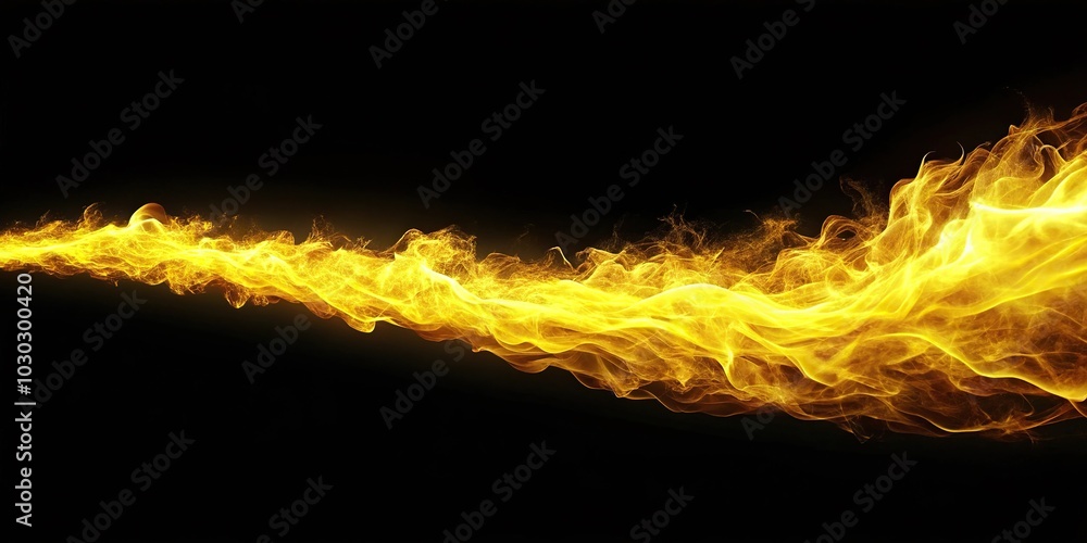 yellow blaze trail border with bright cheerful energy yellow blaze trail border with bright cheerful energy