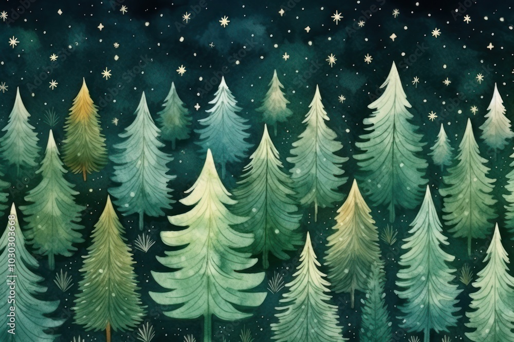 Obraz premium Christmas green backgrounds outdoors pattern.
