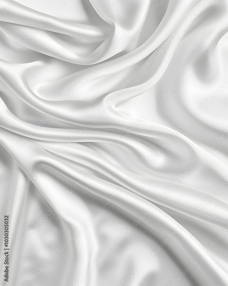 White simple silk fabric background. White simple silk fabric background.