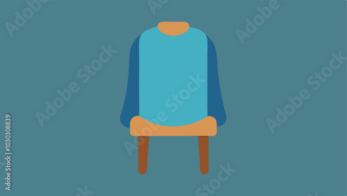 Wearable Blanket A fleece wearable blanket with armholes and a cozy design displayed on a chair emphasizing warmth and comfort for easier movement.