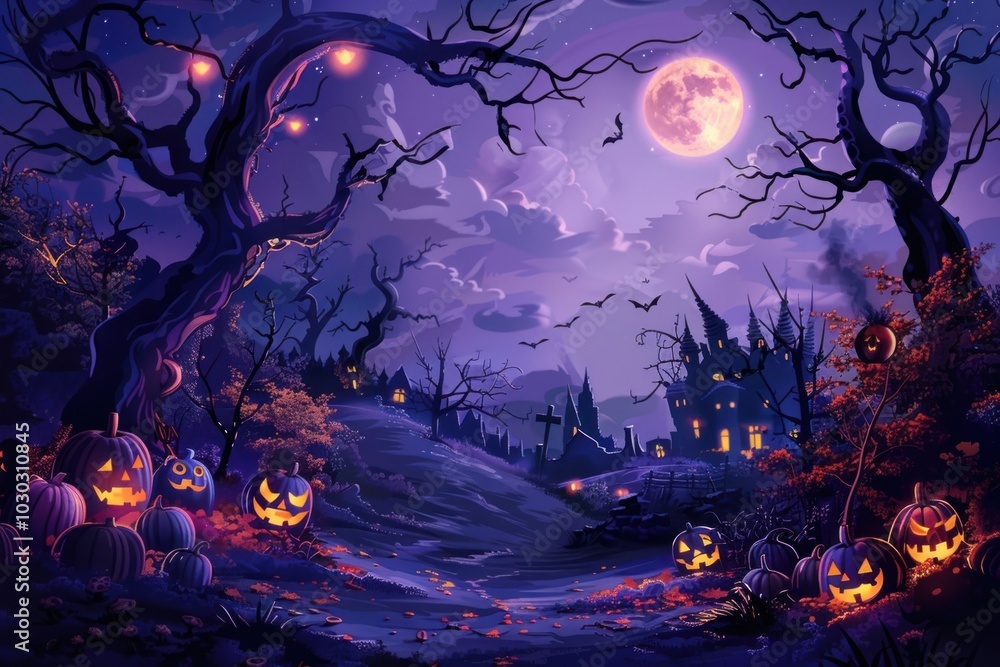 Halloween party background halloween decorations atmosphere. Halloween party background halloween decorations atmosphere.