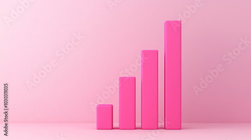 Free Download Statistical report design, clean bar charts, detailed data metrics, 3D illustration - GFXLoad