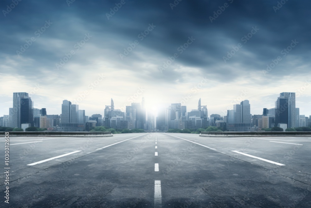 Fototapeta premium City road architecture cityscape.