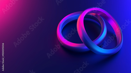 astarte.ai: Abstract background colorful, glowing, rings