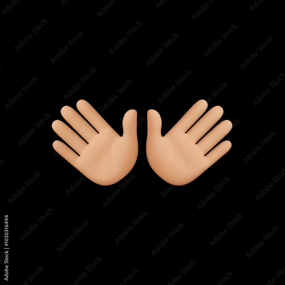3D Open Hands Emoji – Gesture of Offering
3D Open Hands Emoji – Gesture of Offering