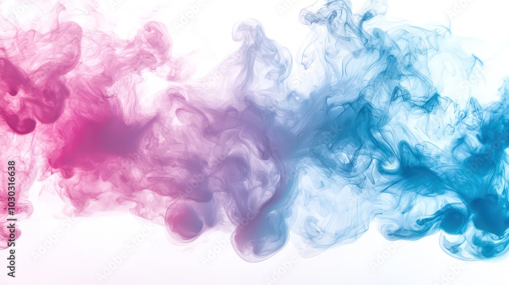 Pink and blue smoke waves craft a dynamic and artistic background for various projects. Pink and blue smoke waves craft a dynamic and artistic background for various projects.