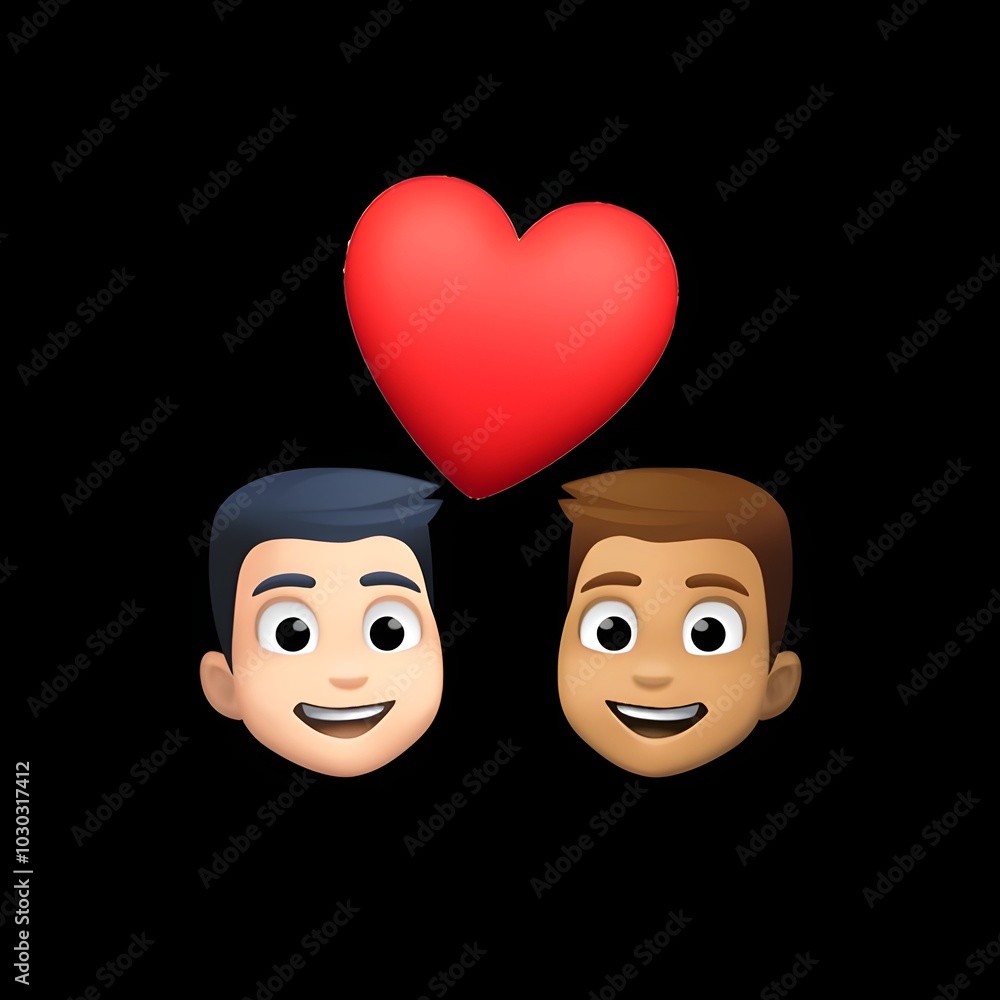 Couple with Heart Emoji
Couple with Heart Emoji