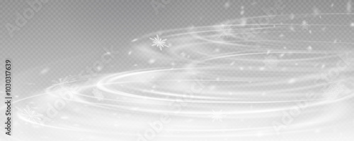 Winter background, snowflakes on a beautiful background, Christmas background for cards, snowfall. Snowy nature landscape, winter dust png. Blizzard, wind, hurricane, blizzard.