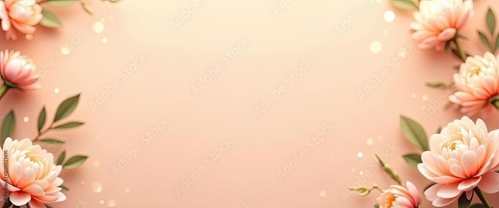 Vibrant pink peonies in full bloom on matching pink background with copy space Vibrant pink peonies in full bloom on matching pink background with copy space