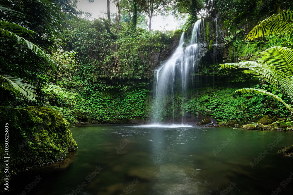 Fototapeta premium waterfall in jungle