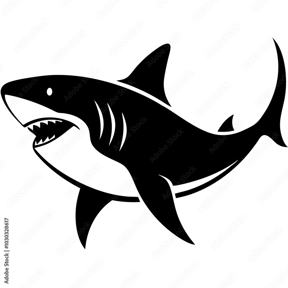 great white shark isolated on white great white shark isolated on white