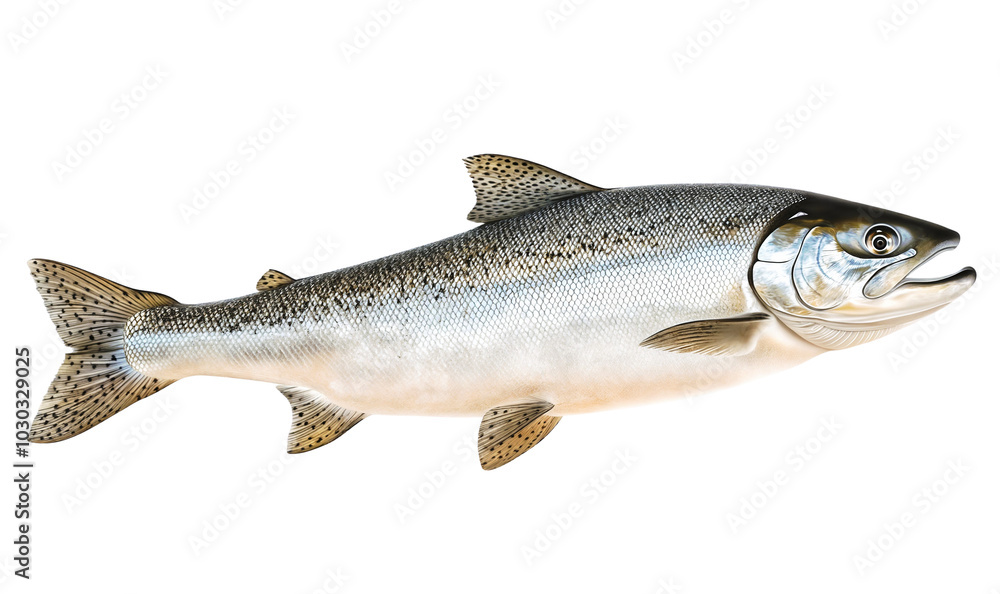 Salmon fish isolated on transparent background, PNG cut-out Salmon fish isolated on transparent background, PNG cut-out