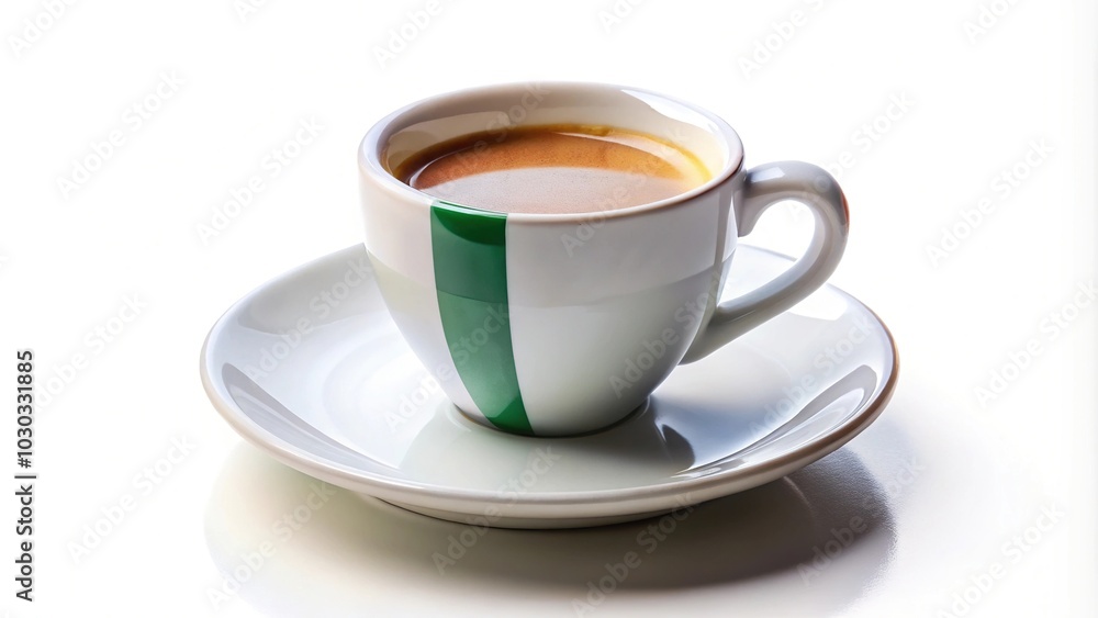 Italian coffee cup cut out on white background Italian coffee cup cut out on white background