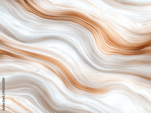 Beautiful abstract wave pattern in soft white and warm beige tones, perfect for design projects and backgrounds.