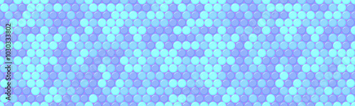 Round spotted pattern with geometric repetition. Ideal for fabric prints, poster backgrounds, and abstract wallpaper designs with trendy circles.
