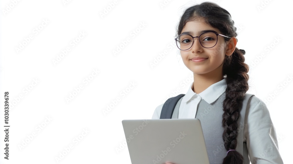 Young Student in School Uniform Young Student in School Uniform