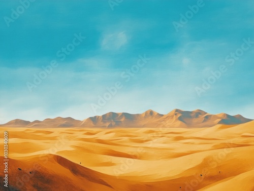 Serene Sahara: A View of the Desert's Tranquility