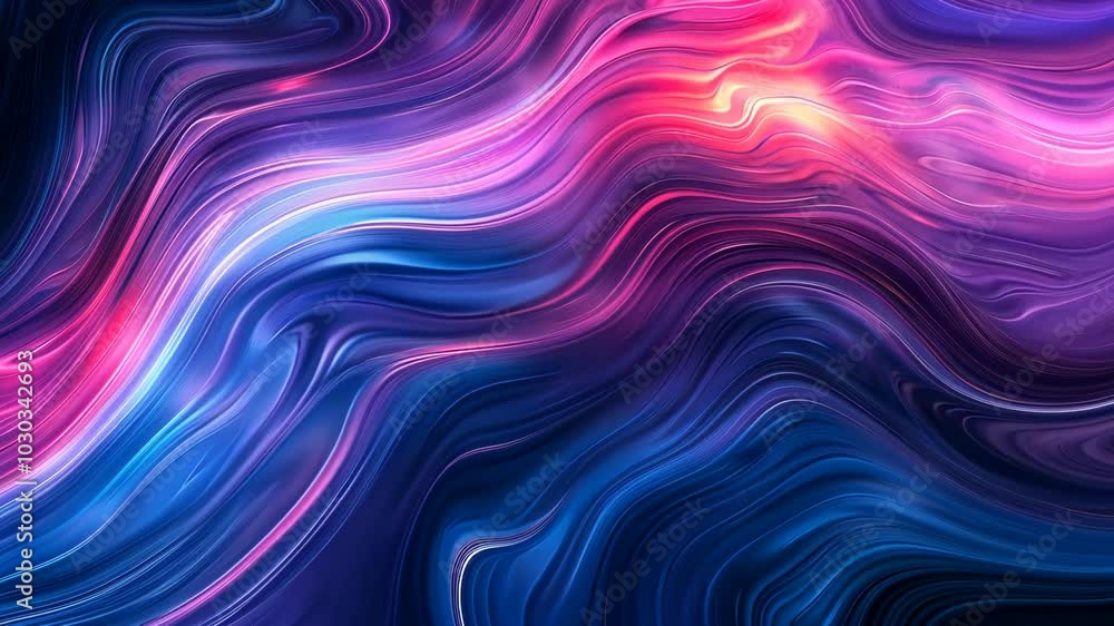 Abstract pink and blue waves swirl and flow, creating a dynamic and mesmerizing pattern Abstract pink and blue waves swirl and flow, creating a dynamic and mesmerizing pattern