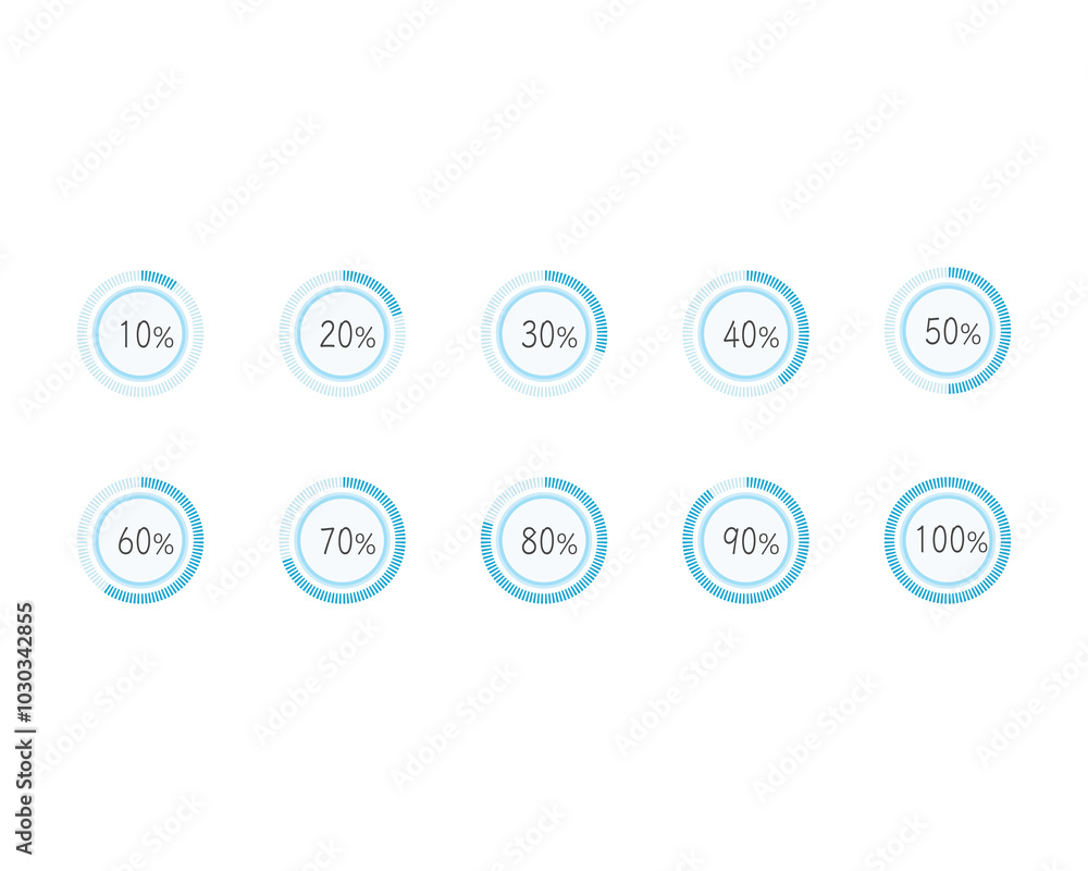 Collection Loading bar status icon. Vector illustration. Set of vector loaded icons. Download progress. Donload or Upload. Collection Loading bar status icon. Vector illustration. Set of vector loaded icons. Download progress. Donload or Upload.