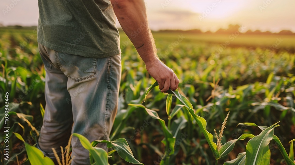 Field worker in the field, with their face partially obscured by equipment. Field worker in the field, with their face partially obscured by equipment.
