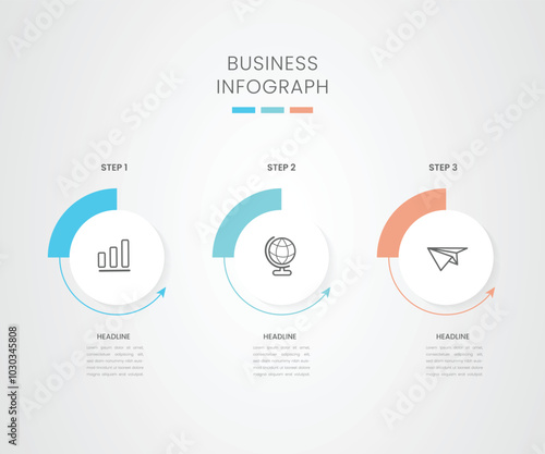3 circle business infograph 