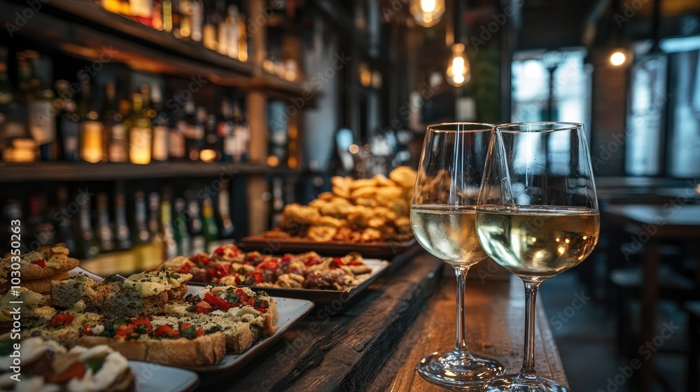 Cozy Venetian Snack Bar with Delightful Appetizers