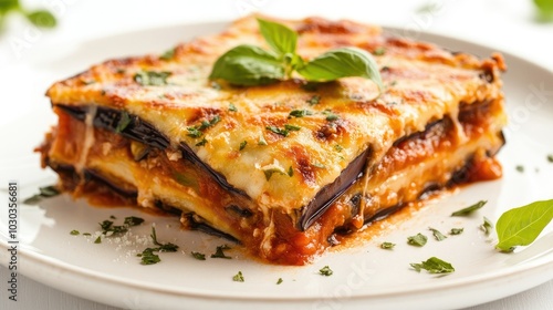 Delicious Slice of Melanzane alla Parmigiana