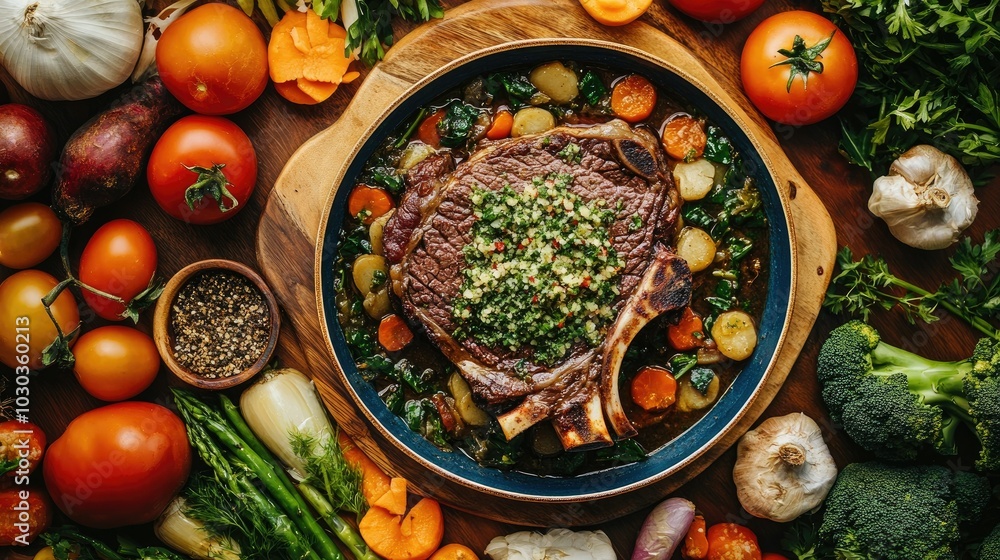 Braised Veal Ossobuco with Fresh Vegetables Braised Veal Ossobuco with Fresh Vegetables