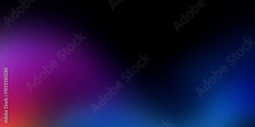 Dark purple blue black abstract grainy background