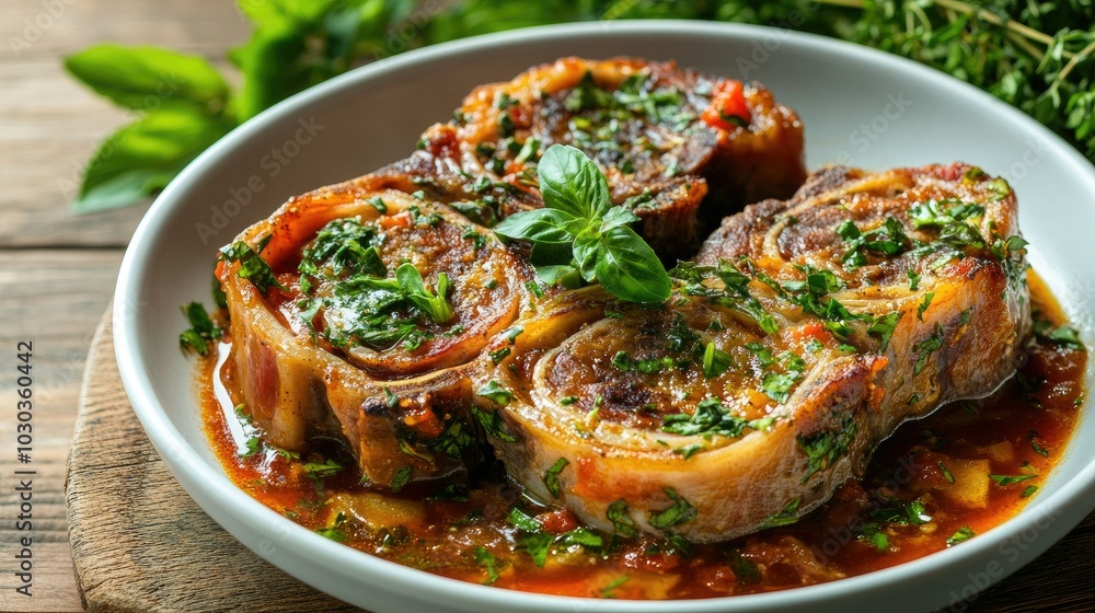Delicious Traditional Italian Osso Buco Dish Delicious Traditional Italian Osso Buco Dish