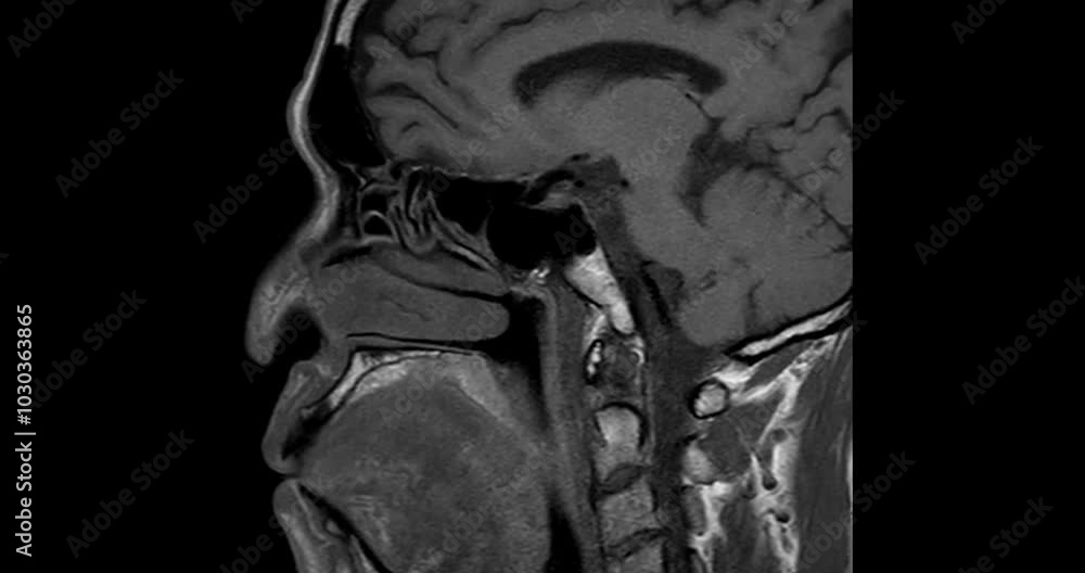 Mri Scan Sinus Machine High-Resolution MRI Scan of Paranasal Sinuses for Medical Diagnosis and ...