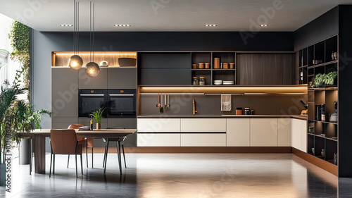 Wallpaper Mural Eine moderne Küche mit moderne Beleuchtung  Torontodigital.ca