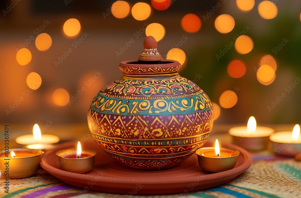 Diwali diya on rangoli , diwali decoration item Diwali diya on rangoli , diwali decoration item
