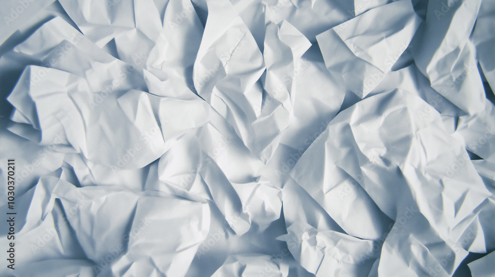 Empty white crumpled texture background. Empty white crumpled texture background.