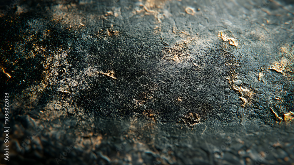 Rugged dark stone texture with realistic rock details and subtle gold accents, offering a raw and natural composition. Ideal for use in industrial backgrounds, creative design, and visual art projects Rugged dark stone texture with realistic rock details and subtle gold accents, offering a raw and natural composition. Ideal for use in industrial backgrounds, creative design, and visual art projects