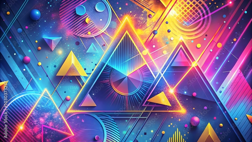 glowing blue cube surrounded by radiant swirling colors in digital art, abstract background glowing blue cube surrounded by radiant swirling colors in digital art, abstract background
