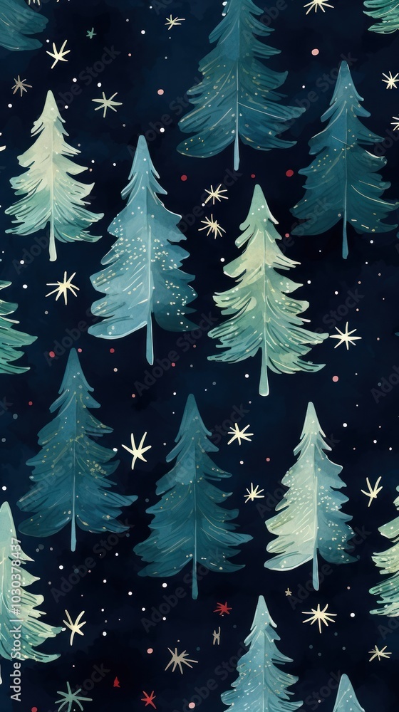 Obraz premium Christmas tree backgrounds pattern constellation.