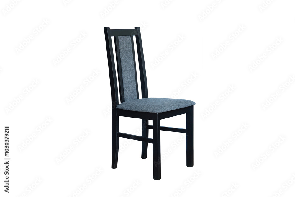 wooden chair isolated on a white background, modern design wooden chair isolated on a white background, modern design