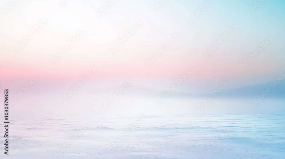 The sun rises over a snowy landscape, painting the sky with pastel colors. Enjoy the calm beauty of a colorful winter morning or evening outdoors The sun rises over a snowy landscape, painting the sky with pastel colors. Enjoy the calm beauty of a colorful winter morning or evening outdoors