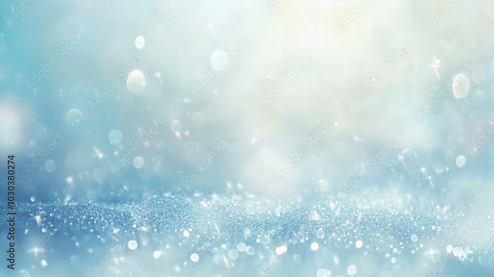 Soft blue abstract background with glitter lights sparkling, perfect for christmas, winter holidays or any other festive event Soft blue abstract background with glitter lights sparkling, perfect for christmas, winter holidays or any other festive event